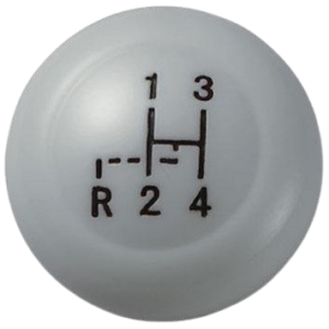 Pommeau de levier de vitesse Vintage Speed gris diamètre 10mm