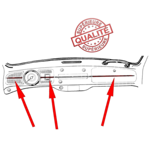 Set de 3 baguettes de tableau de bord Qualité Supérieure