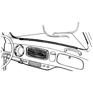 Set de 2 chromes de ventilation de tableau de bord