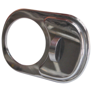 Couvre cendrier 53-57 style "KIENZLE" en alu poli  avec 1 trou de diam 52mm