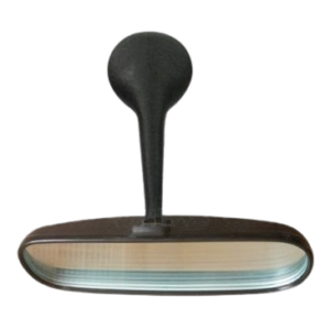 Rétroviseur intérieur noir 8/67- avec embase noire (forme arrondi)