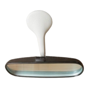 Rétroviseur intérieur noir 8/67- avec embase blanche (forme arrondi)