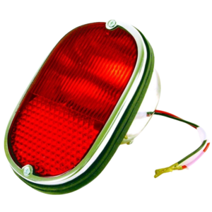 Feu arrière 8/62-67 USA rouge (complet avec cerclage chromé)