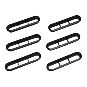 Set de 6 grilles d’aération de lunette arrière noires