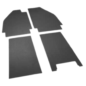 Set de 4 tapis caoutchoucs noirs 53-55