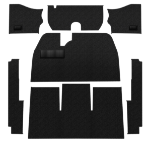 Kit moquette intérieur noire 1/56-57 (sans caoutchouc pose pied)