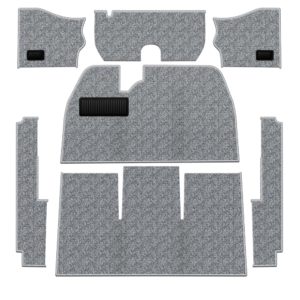 Kit moquette intérieur grise 1/56-57 (sans repose pied côté passager)