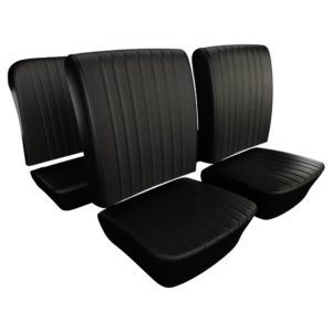 Kit housses de sièges noir pour Coccinelle Cabriolet 65-67 (basketweave #01)