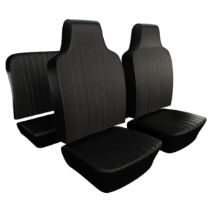Kit housses de sièges noir pour Coccinelle Cabriolet 70-72 (basketweave #01)