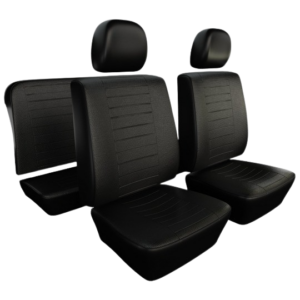 Kit housses de sièges noir pour Coccinelle Cabriolet 77-79 (basketweave #01)