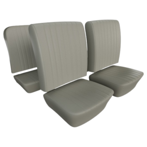 Kit housses de sièges gris clair pour Coccinelle Cabriolet 65-67 (basketweave #05)