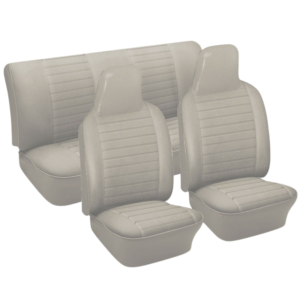 Kit housses de sièges gris clair pour Coccinelle Cabriolet 74-76 (basketweave #05)