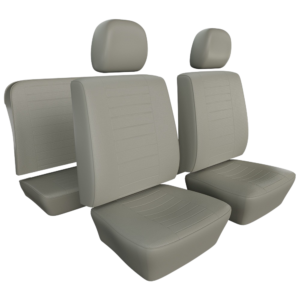 Kit housses de sièges gris clair pour Coccinelle Cabriolet 77-79 (basketweave #05)