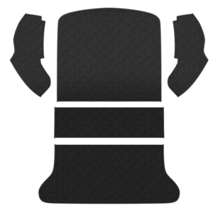 Kit moquette de coffre arrière noire 65-72