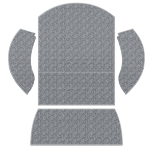 Kit moquette de coffre arrière grise 73-79 TMI