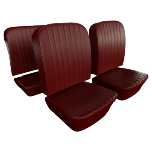 Kit housses de sièges rouge 58-64 (smooth leatherette #17)