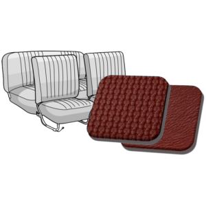 Kit housses de sièges rouge 68-72 (basketweave #07)