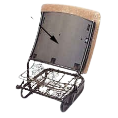 Set de 2 panneaux de protection arrière de dossier de siège avant 65-72