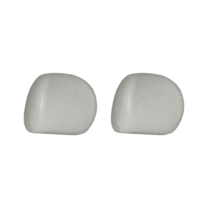 Set de 2 housses gris clair pour appuis tête 77-