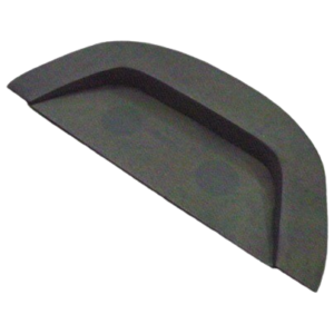 Plage arrière en vinyl noir lisse