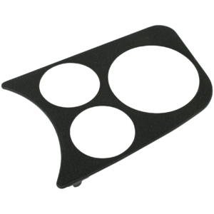 Couvre tableau de bord noir gauche 2 trous + 1 trou pour compte-tours (diam 80mm)