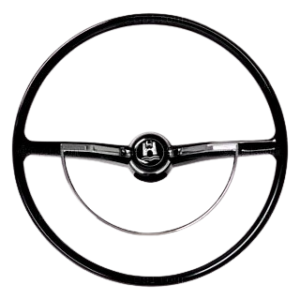 Volant type origine 62-71 noir diamètre 400mm complet FLAT4