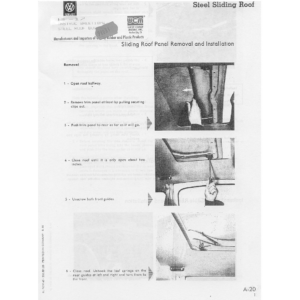 Manuel de montage de toit ouvrant