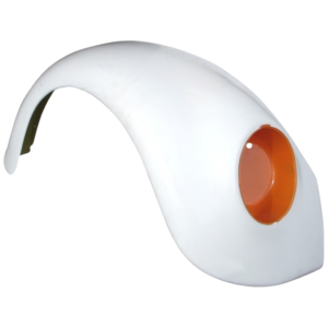 Aile avant droite 8/67- sauf 1302/03 en polyester élargie de 4cm