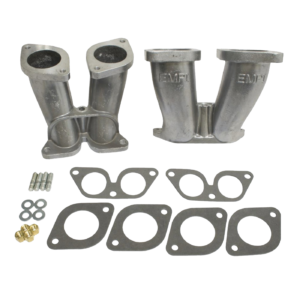 Set de 2 pipes d'admission pour monter carburateurs 40 IDF/HPMX sur moteur Porsche 356/912
