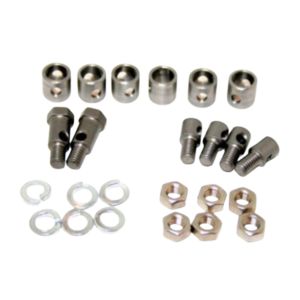 Kit de fixation (24 pièces) en inox de clapets de chauffage pour Porsche 356