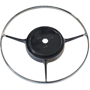 Cerclage de klaxon 3 branches noir et chrome pour Porsche 356 B/C