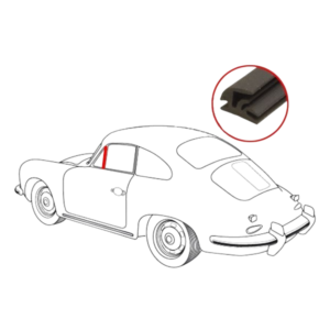 Joint vertical arrière de déflecteur gauche ou droit pour Porsche 356 Coupé A/B/C