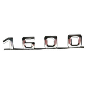 Monogramme "1600" couleur ARGENT pour Porsche 356 pré-A/A/B/C