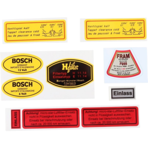 Ensemble de stickers pour Porsche 356