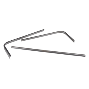 Set de 3 tôles de réparation de bas de vitre centrale latérale de T25