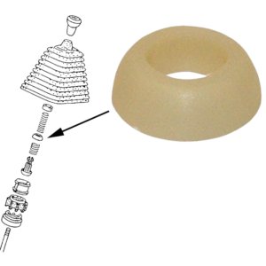 Bague hémisphérique sur levier de vitesses