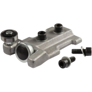 Patte inférieure de porte coulissante droite avec roulettes T25 8/84-7/92