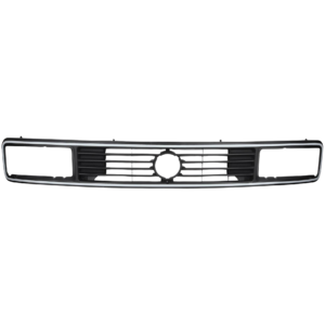 Calandre de radiateur supérieure avec phares rectangulaires avec liseré gris pour sigle diam 125mm