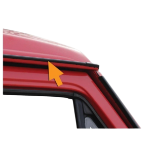 Baguette de gouttière de toit gauche ou droite T25 8/84-