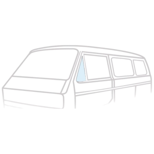 Vitre de déflecteur mobile gauche