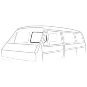 Joint lisse de vitre de porte coulissante droite 85-