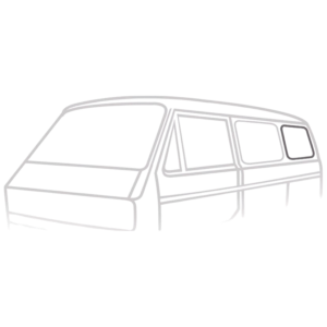 Joint lisse de vitre latérale arrière gauche ou droite