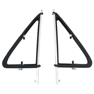 Set de 2 déflecteurs pivotants gauche et droit avec cadre, vitre et joint