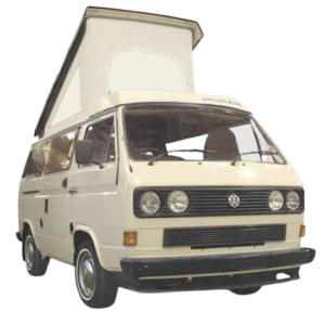 Toile de T25 Westfalia 5/84-90 à 3 fenêtres BEIGE qualité économique