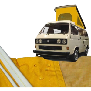 Toile de T25 Westfalia 5/84-90 à 3 fenêtres JAUNE qualité supérieure