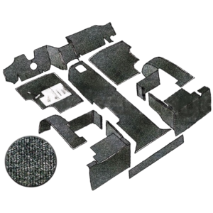 Kit moquette pour cabine (9 pièces) gris foncé pour véhicule diésel