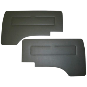 Set de 2 panneaux de portes noirs