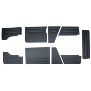 Set de 9 panneaux avant et arrière en vinyl noir pour T25