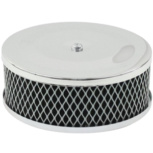 Filtre à air rond chromé