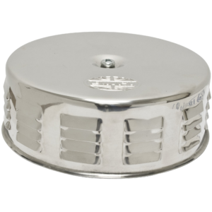 Filtre à air rond chromé à louvers